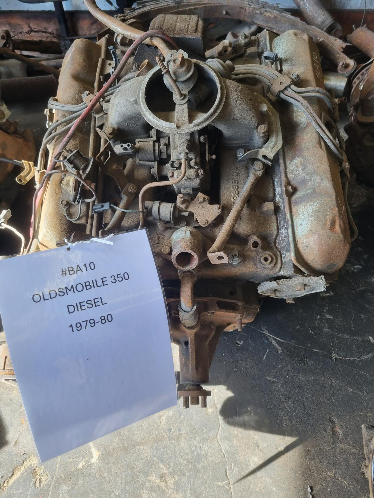 OLDSMOBILE 350 DIESEL USED IN REBUILDABLE CONDITION