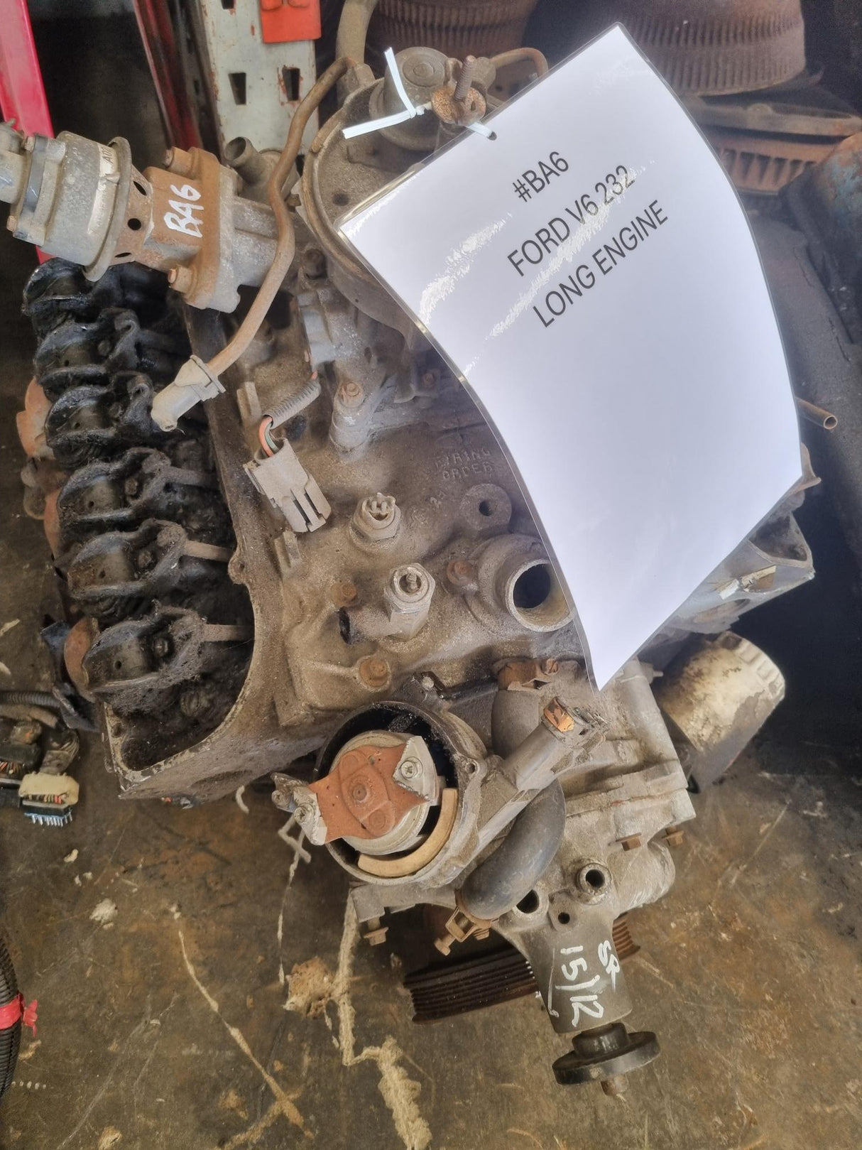 FORD V6 232CI USED IN REBUILDABLE CONDITION