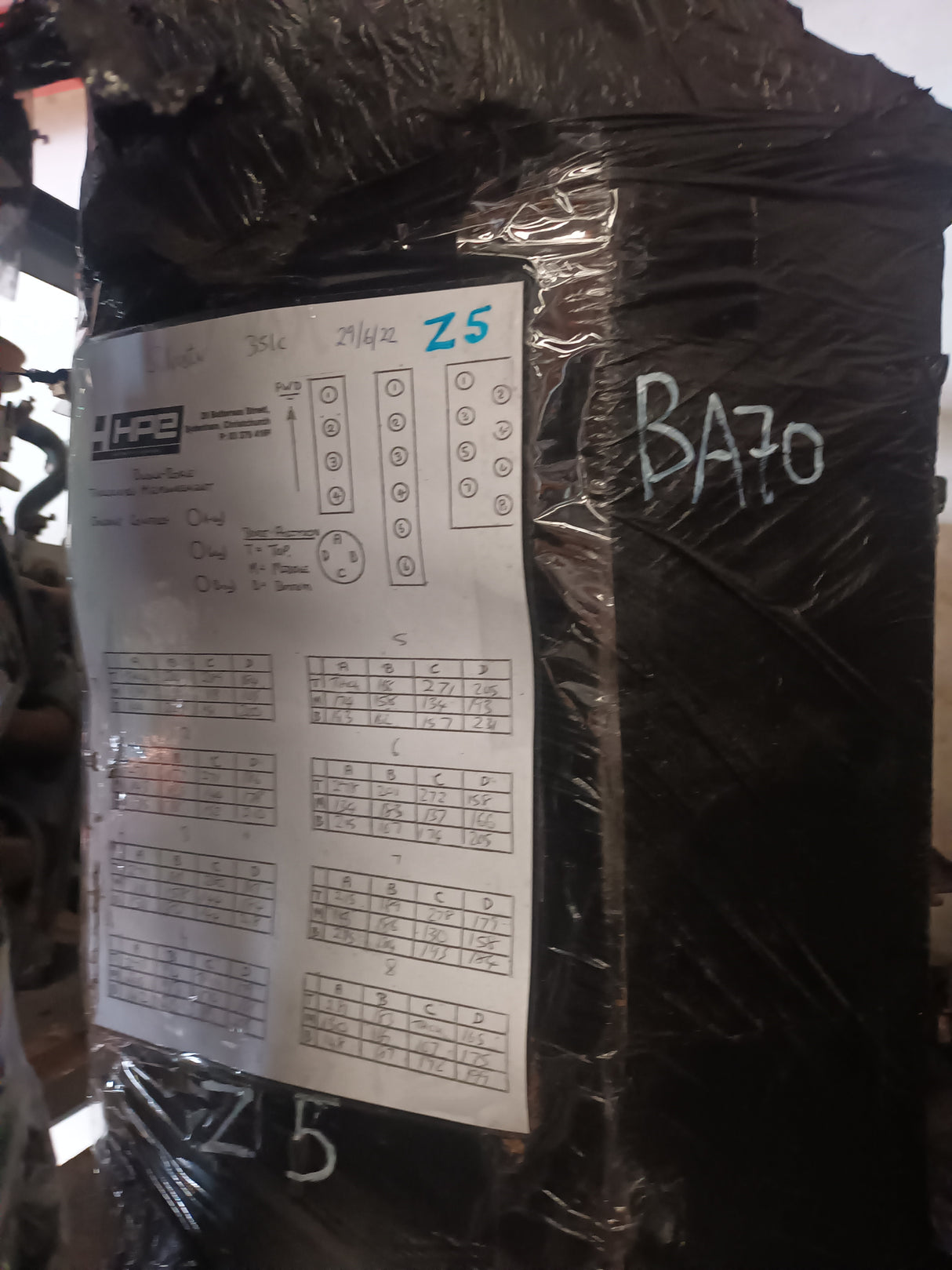 BLOCK FORD 351C USED STD BORE TESTED DETAILS ATTACHED TO BLOCK