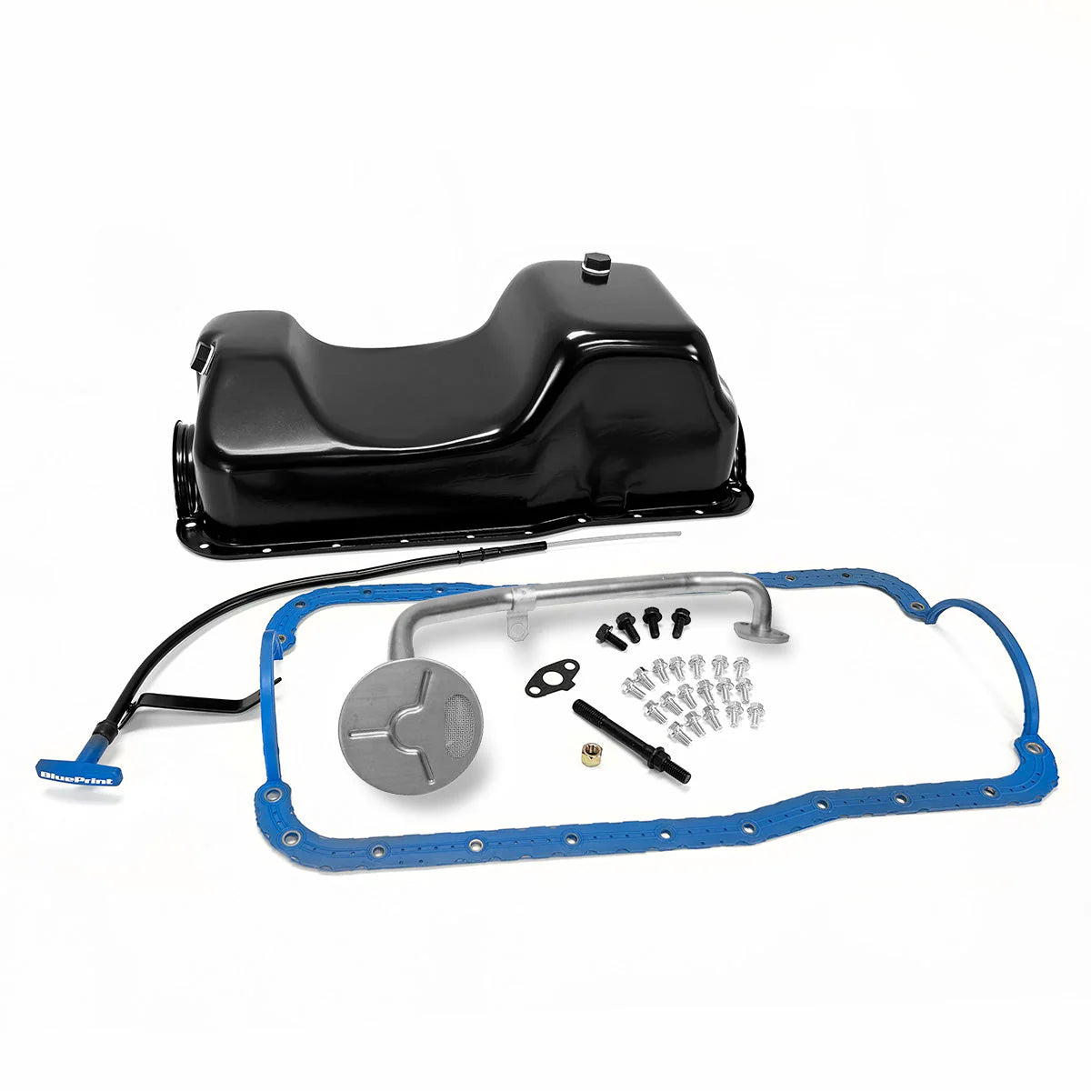 OIL PAN KIT FORD 302W BRONCO SUMP INCL PICKUP & HARDWARE, GASKET & DIPSTICK