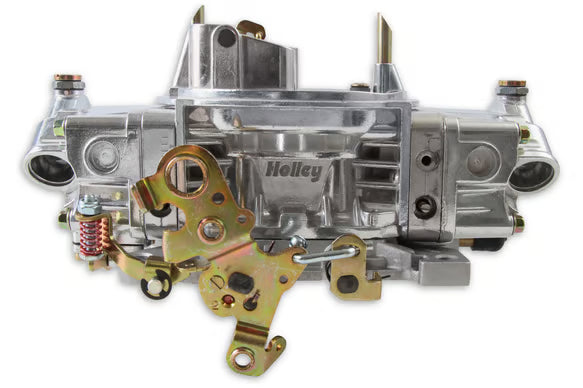 HOLLEY CARBURETOR 650CFM DOUBLE PUMP MECHANICAL SEC SILVER SERIES 4777S