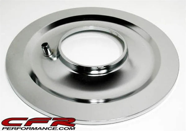 AIR CLEANER BASE FLAT 14" CHROME