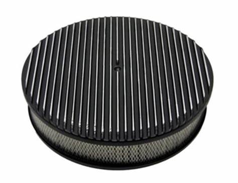 AIR CLEANER 14'' X 3" FULL FINNED BLACK