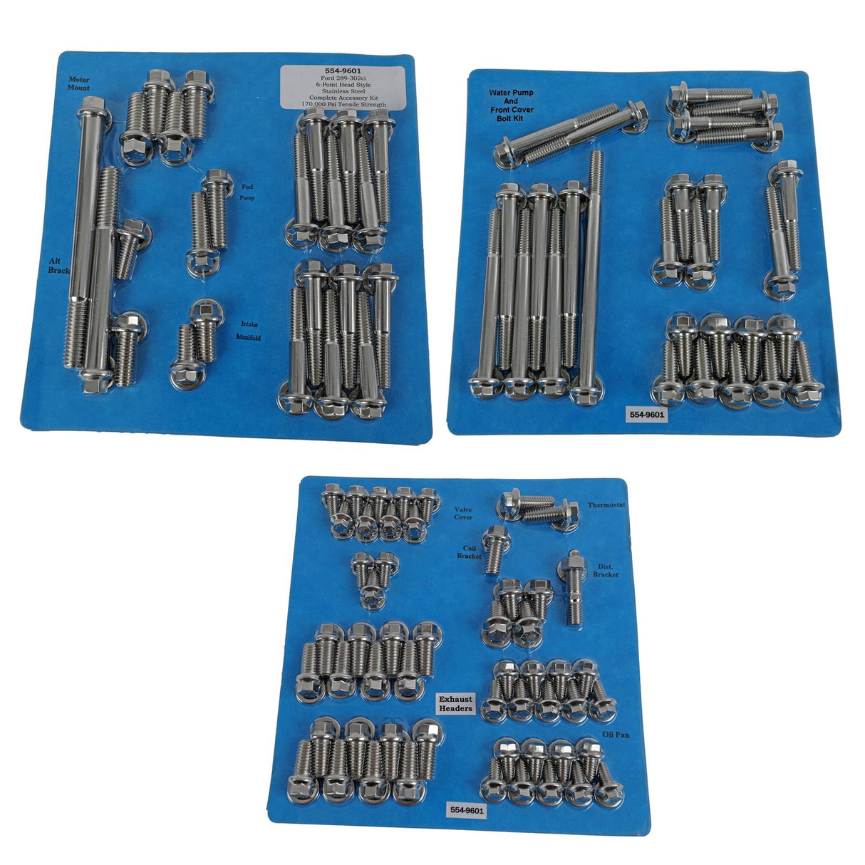 ENGINE FASTENER KIT SB FORD SS 6PT