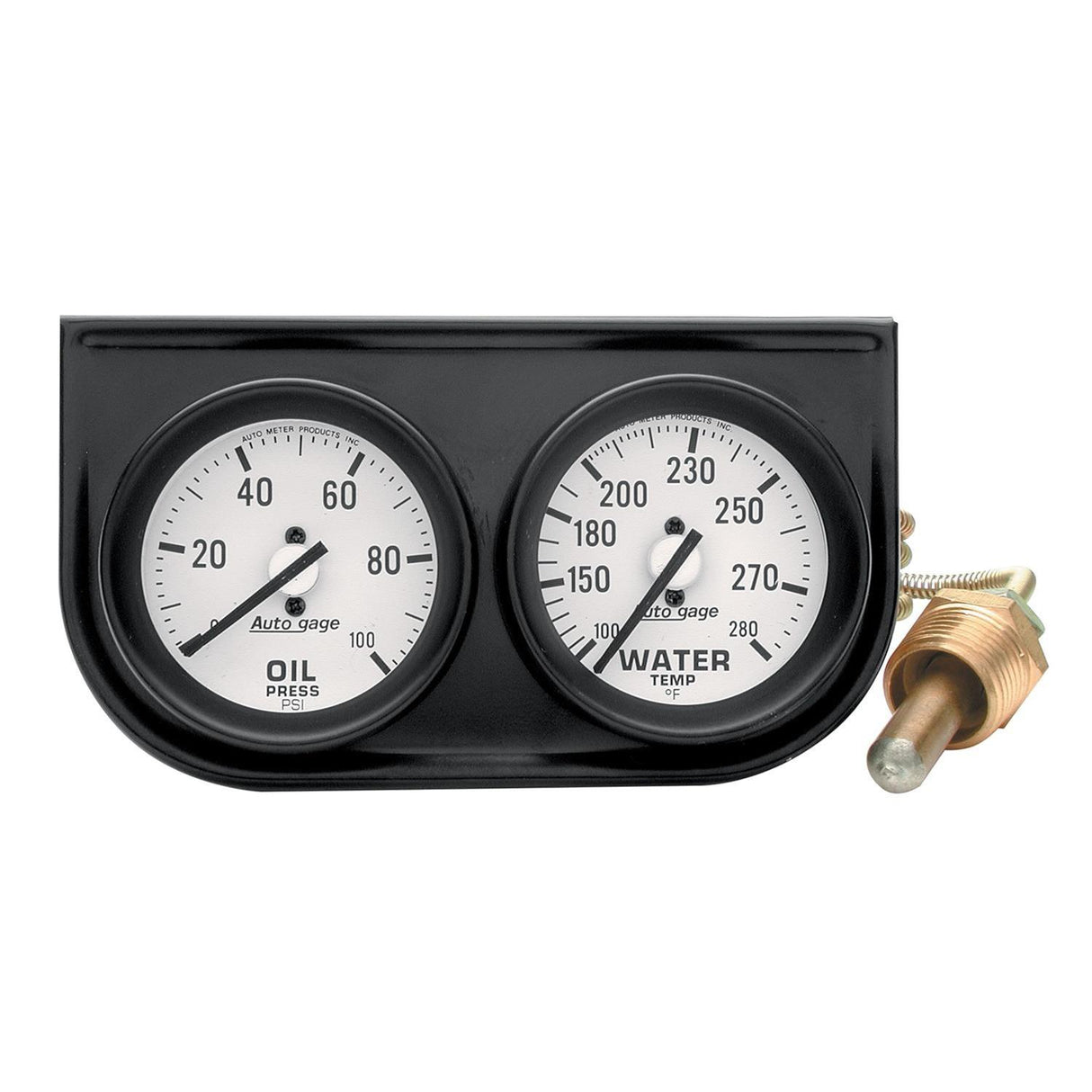 GAUGE CONSOLE WHITE FACE FULL SWEEP OP, WT 2326