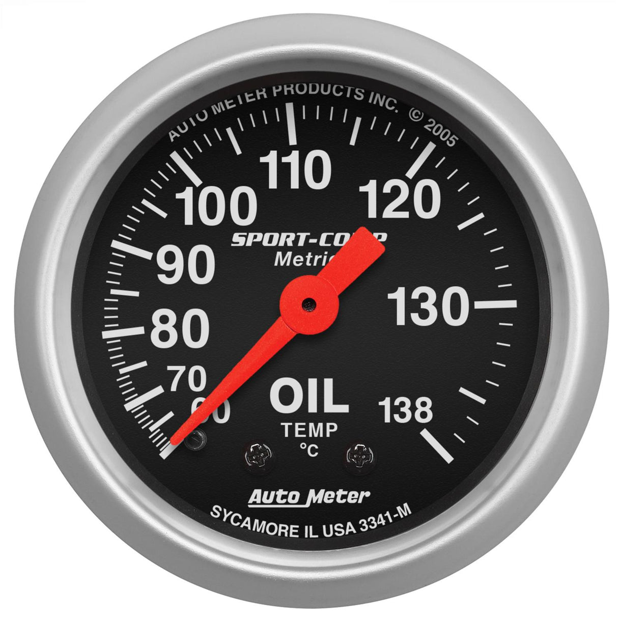 SPORT COMP 2 1/16" OIL TEMP FULL SWEEP MECHANICAL CELSIUS 3341-M