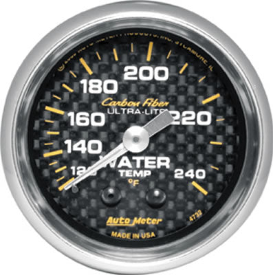AUTOMETER CARBON SERIES WATER TEMP 2 1/16