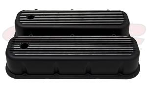 VALVE COVERS CHEV BB TALL ALLOY BLACK