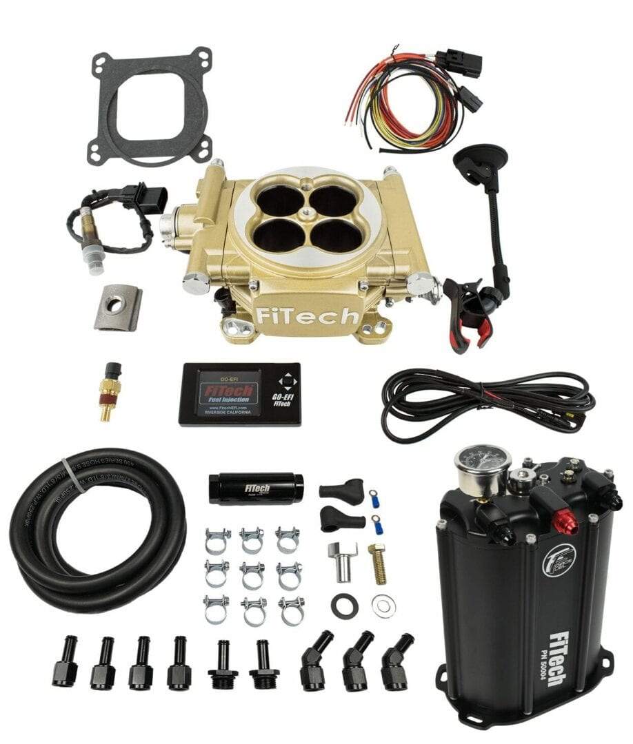 FITECH MASTER KIT 600HP EASY STREET EFI WITH FORCE FUEL PUMP SYSTEM GOLD COLOUR