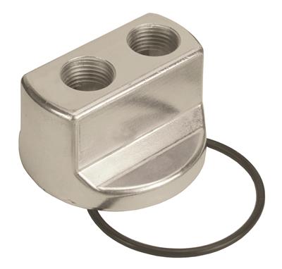 OIL FILTER ADAPTER FORD SPIN ON 3/4 X 16 WITH 1/2" NPT PORTS