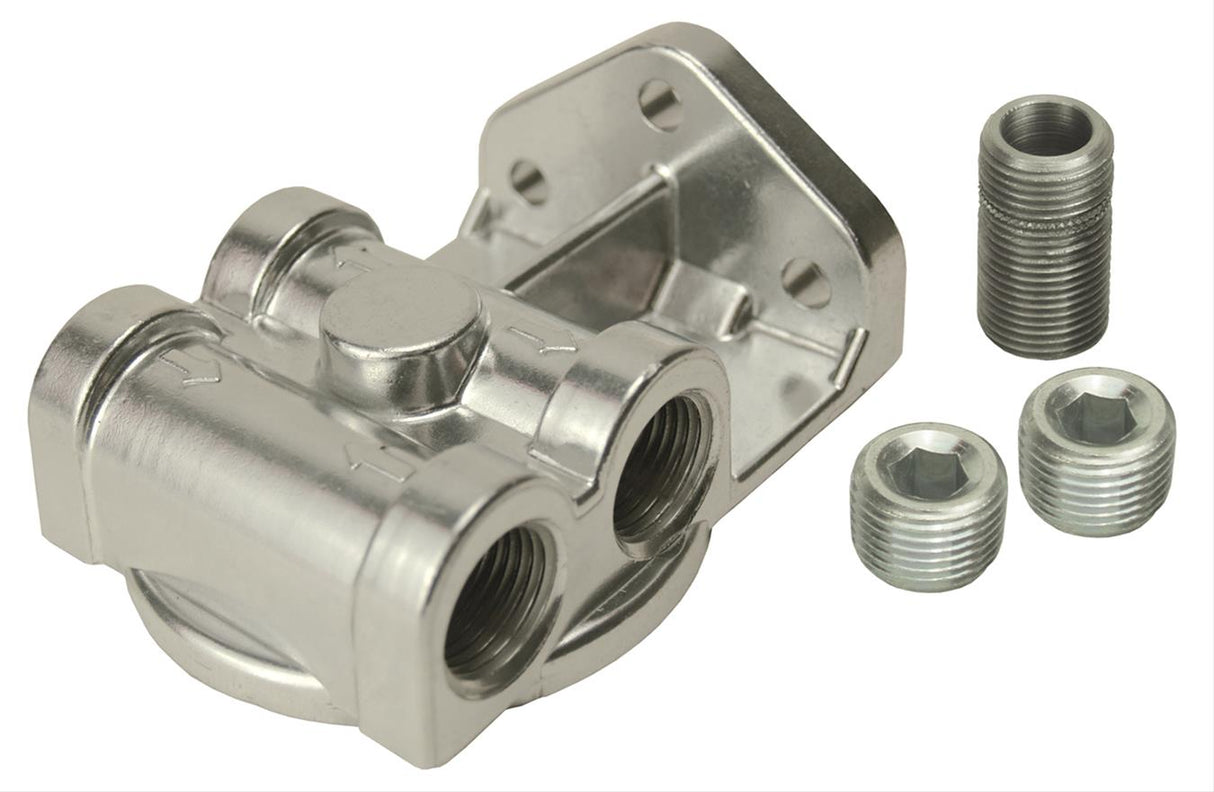 REMOTE OIL FILTER MOUNT 1/2" NPT SIDE PORTS