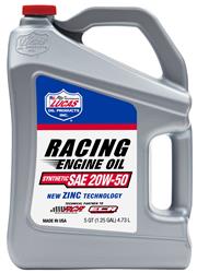 LUCAS SYNTHETIC 20W50 RACING ONLY OIL 5QT