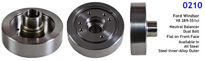 HARMONIC BALANCER FORD SB NEUTRAL BALANCE STEEL / ALLOY HI PERF.