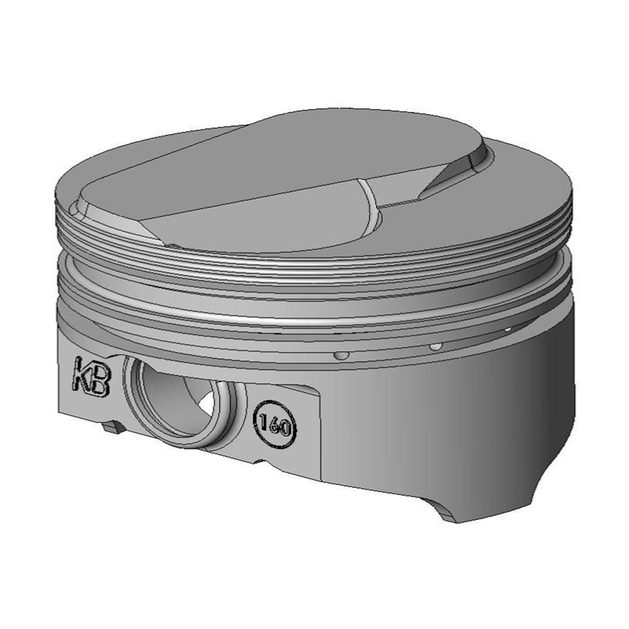 PISTON SET CHEV BB DOMED 4.125" STD